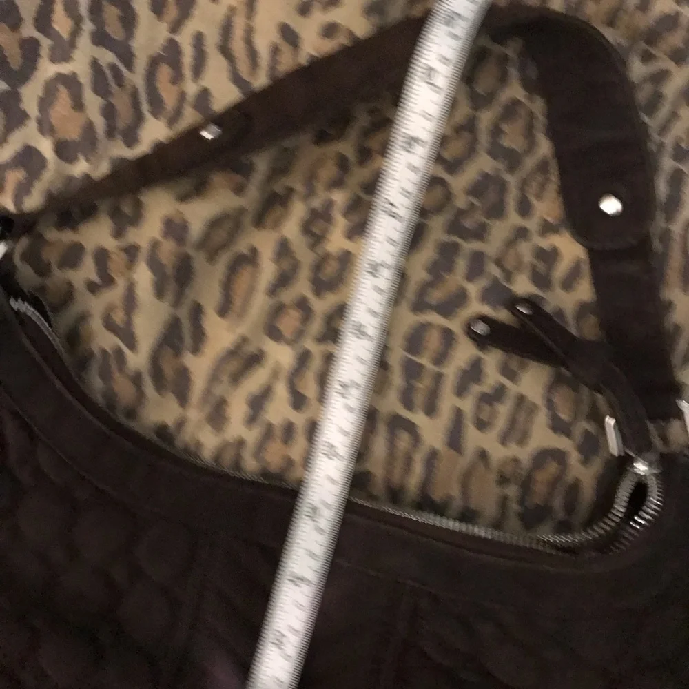 Vera Bradley brown quilted shoulder bag light wear